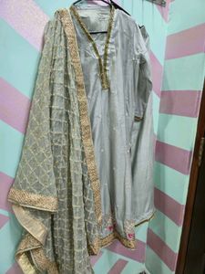 elegant chanderi pallazo suit