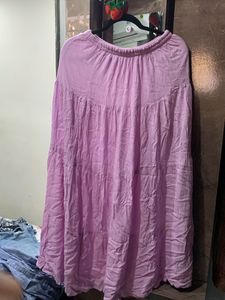 Lilac Ethnic Skirt