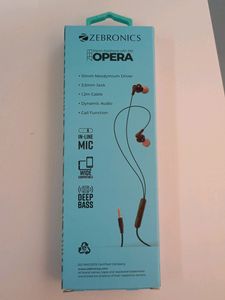 Zebronics Stereo Earphone With Mic Opera