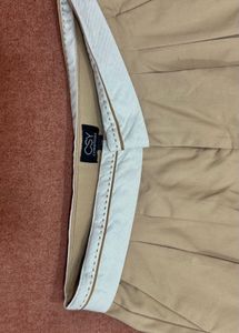 korean beige formal office look pants trousers