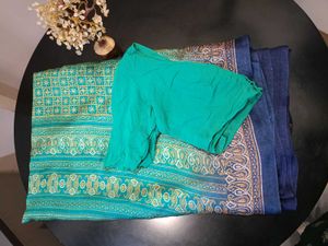 Beautiful Turquoise Saree💙