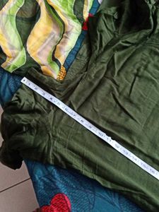Green Embroidered Kurta