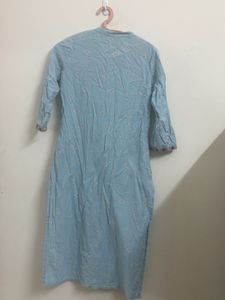 Elegant Blue Cotton Kurta