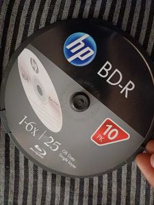 HP Bluray BDR 25GB Premium Recordable Disc