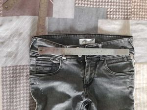 Gray Denim Jeans