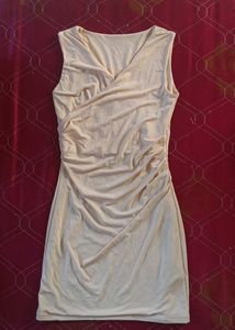 Cute Beige Bodycon Dress