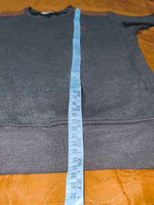 TNF &#39;Korea&#39; Faux-Leather Patch Sweatshirt