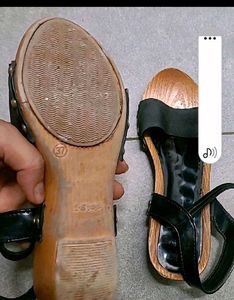 Combo of 2 used black Sandals