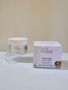 La Pink White Haldi Night Cream