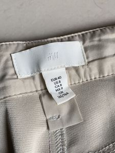 H&amp;M Silver Coated Trouser