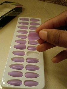 Noor Alazawi Nails Purple Shade 24 Tips Matte Glossy Both Are There Not At All Used It&#39;s New Glue Is Not Included