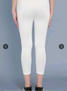 White Slip-on Slim Fit Jeggings for Women