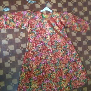 Patterned Midi Dress