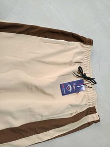Beige Casual Track Pants