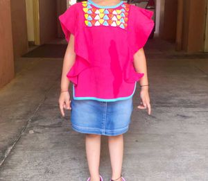 Masala Kids by NYC Pink Cotton Top (4