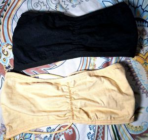 Women Comfortable Bra - Black & Cream