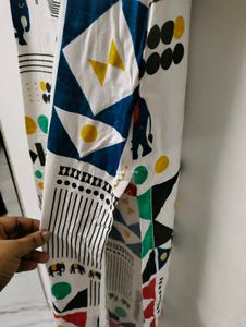 Beautiful Print Multicolour &#39;W&#39; kurtha