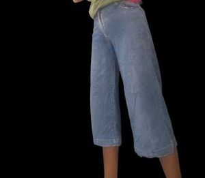 Wide Leg Denim Pants