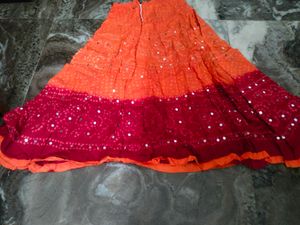 Red Yellow Skirt.