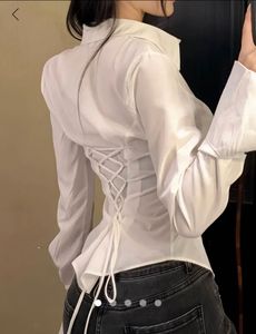 Savana Lace Up Fitted Shirt