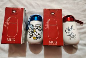 Clay Craft Milk Mug With Lid (Pack Of 2)