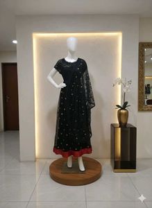 Elegant Black Lace Dress size S
