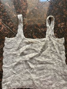 Gray Knit Tank Top