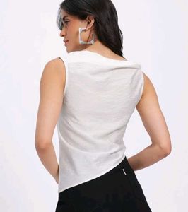 Elegant White Sleeveless Top