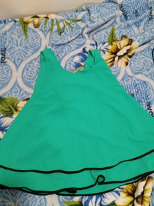 Green Sleeveless Top