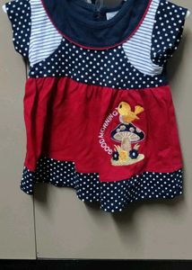 Cotton Frock With Embroidery