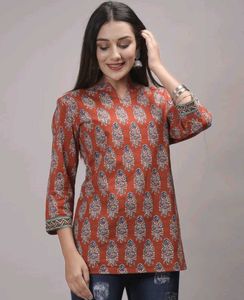 Mandarin collar tunic 💕