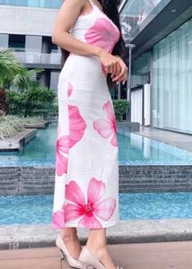 Pink Floral Print Cami Dress