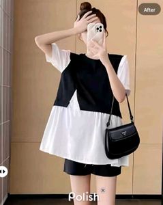 New With Tag Korean Asthetic Double Layer Pullover