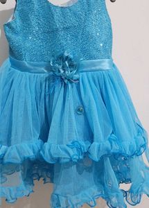 Sparkly Blue Tulle Dress