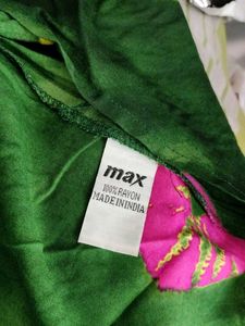 Green Tie And Dye Print Dress (Women&#39;s)