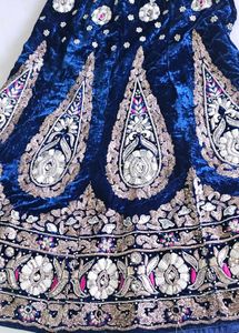 handwork navy blue Lehenga Choli