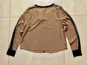 Chemistry Chic Blouse with Black Trim