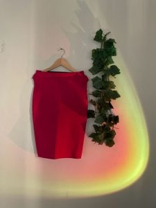 Very Formal Magenta Mid Length Skirt!