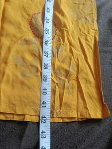Ortange Embroidery &amp; Printed Kurta Women