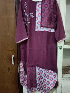 mauve colour xxl size kurti