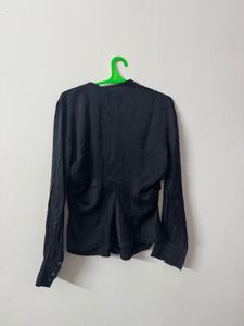 Blue Long Sleeve Dress