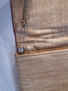 Golden N Red Clutch