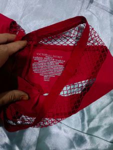 Red Victoria&#39;s Secret Cheeky Panties