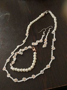 Pearl Beaded Jewelry Set