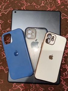 iPhone 12 3 Premium Silicon Case With Apple Logo