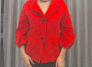 Red short coat