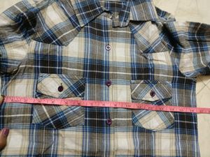 Branded Shirt Blue Chex Pattern