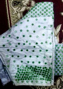 Silver Mirror Work Blouse