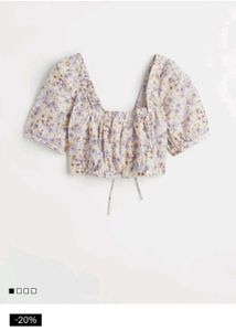 Y2k Floral Summer Pinterest Coquette H&amp;m Top