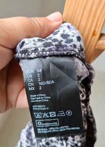 H&amp;M Snakeskin Print Wrap Top